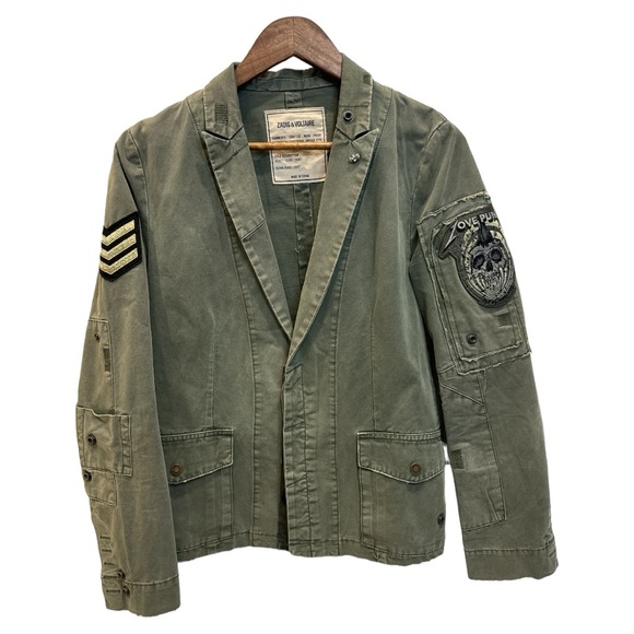 Zadig & Voltaire Jackets & Blazers - Zadig & Voltaire Military Love Punk Blazer Sz M